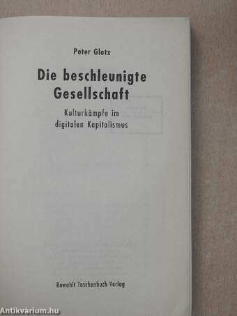 Die beschleunigte Gesellschaft