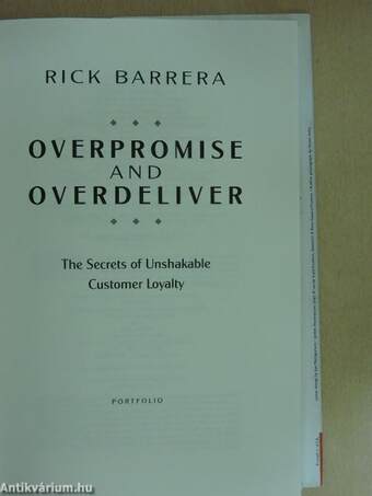 Overpromise and overdeliver - CD-vel