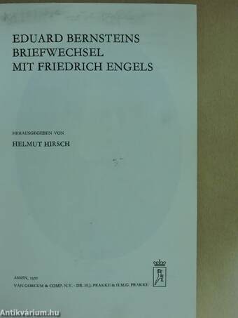 Briefwechsel mit Friedrich Engels