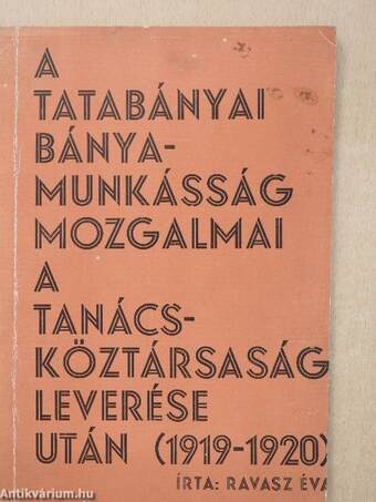 A tatabányai bányamunkásság mozgalmai a Tanácsköztársaság leverése után (1919-1920)