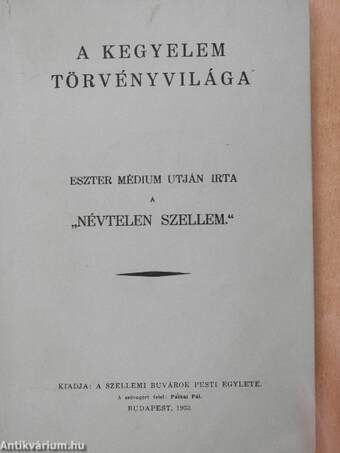 A kegyelem törvényvilága