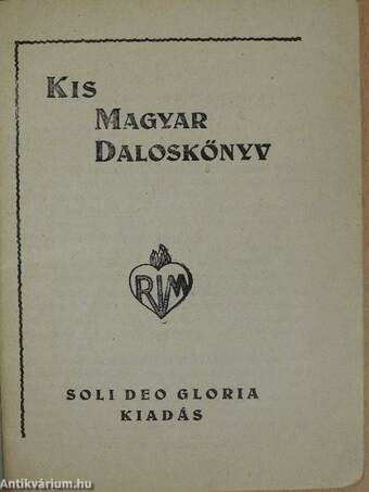 Kis Magyar Daloskönyv