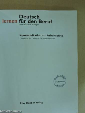 Deutsch lernen für den Beruf