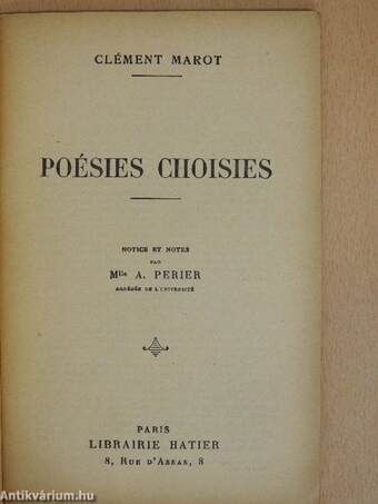 Poésies Choisies