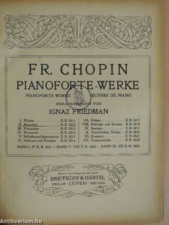 Fr. Chopin Pianoforte Werke II.