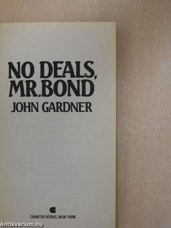 No Deals, Mr. Bond