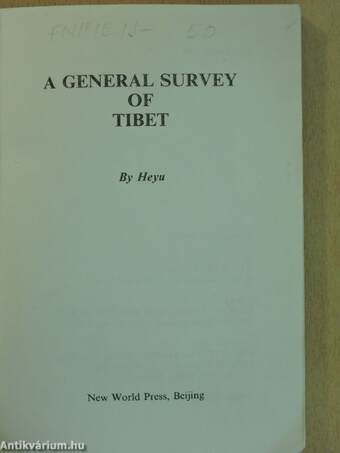 A general survey of Tibet