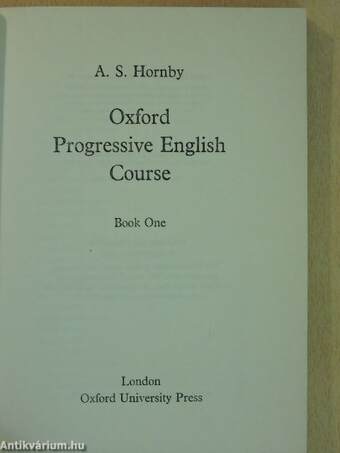 Oxford Progressive English Course Book 1