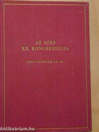 Az SZKP XX. kongresszusa