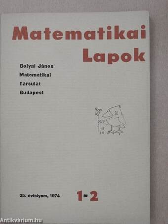 Matematikai Lapok 1974/1-4.