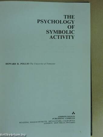 The Psychology of Symbolic Activity