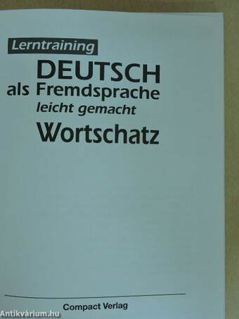 Lerntraining Deutsch als Fremdsprache leicht gemacht