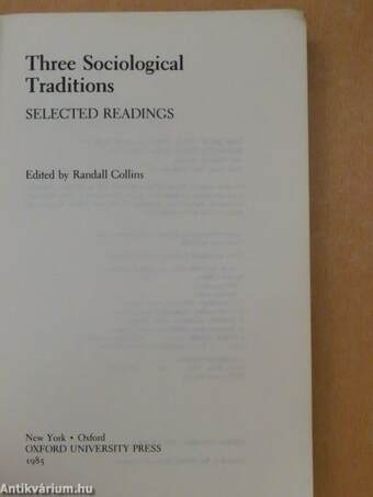 Three Sociological Traditions