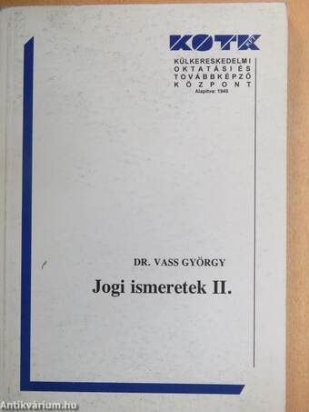 Jogi ismeretek II.