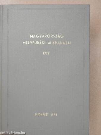 Magyarország mélyfúrási alapadatai 1975