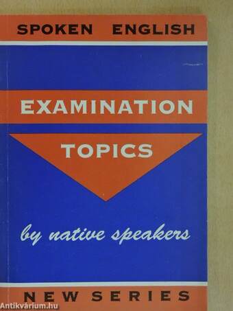 Examination topics by native speakers