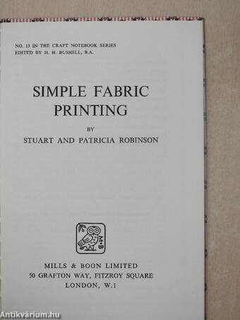 Simple fabric printing