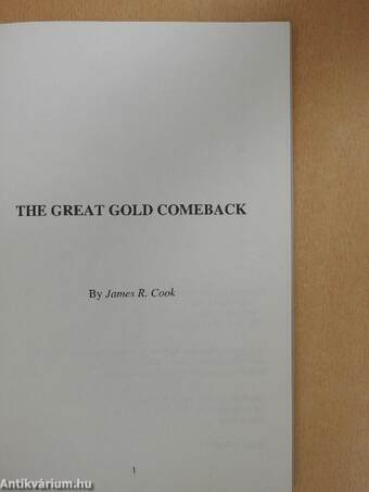 The great gold comeback