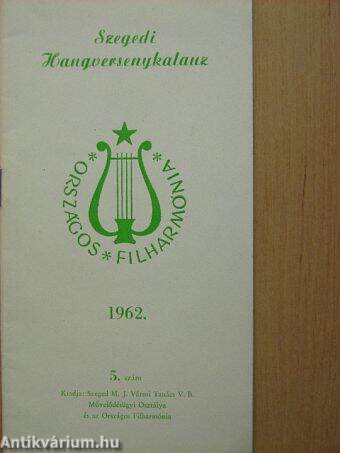 Szegedi hangversenykalauz 1962/5.