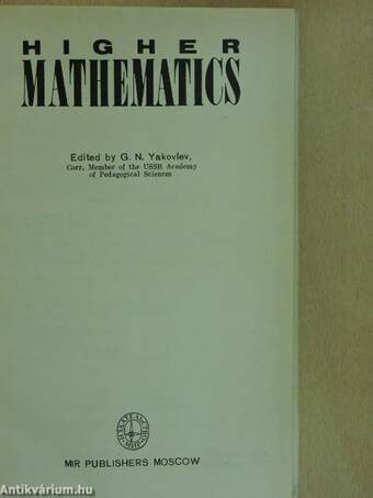 Higher mathematics