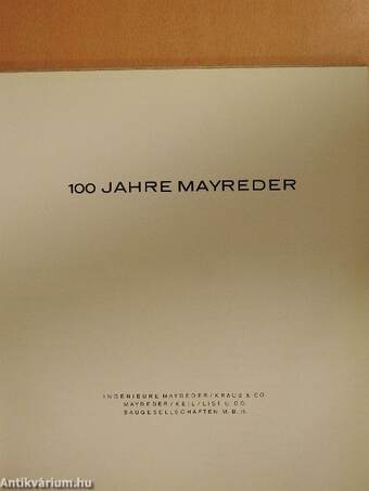 100 Jahre Mayreder