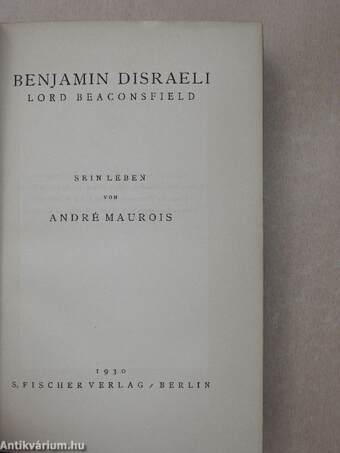 Benjamin Disraeli