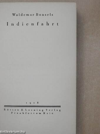 Indienfahrt