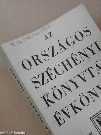 Az Országos Széchényi Könyvtár Évkönyve 1968-1969