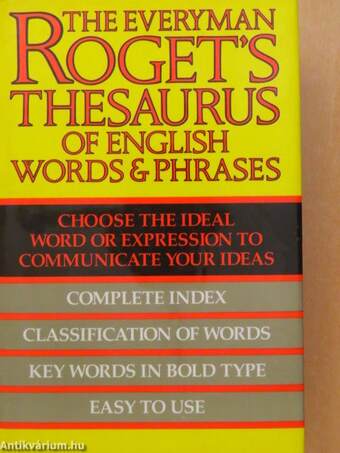 Roget's Thesaurus of English Words and Phrases