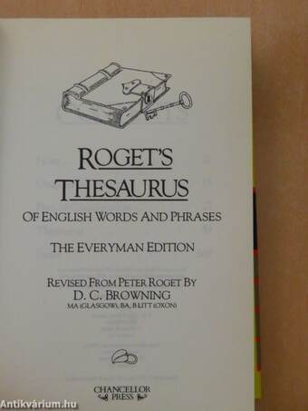 Roget's Thesaurus of English Words and Phrases