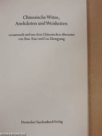 Chinesische Witze, Anekdoten und Weisheiten