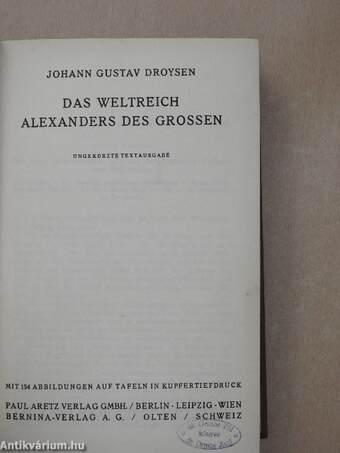 Das Weltreich Alexanders des Grossen