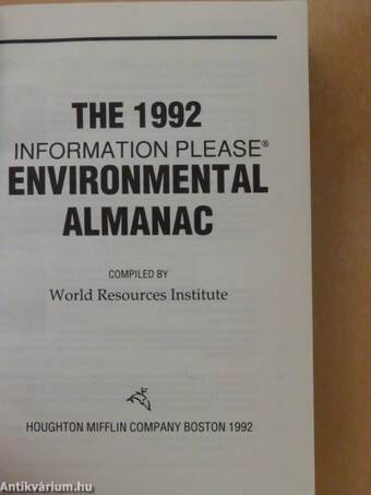 The 1992 Information Please Environmental Almanac