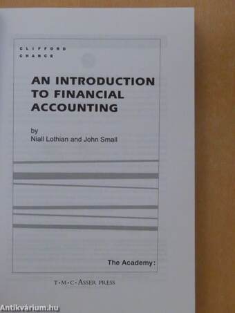 An Introduction to Financial Accounting