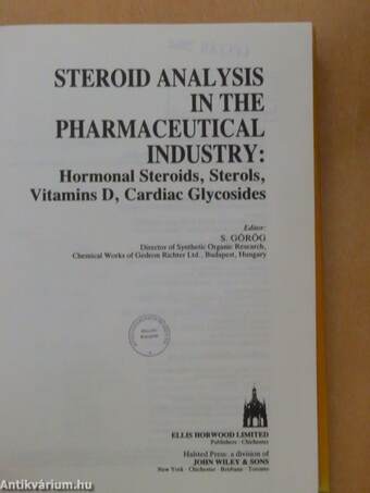 Steroid Analysis in the Pharmaceutical Industry