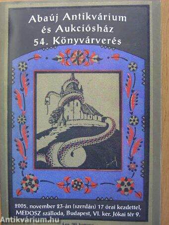 Abaúj Antikvárium és Aukciósház 54. könyvárverés