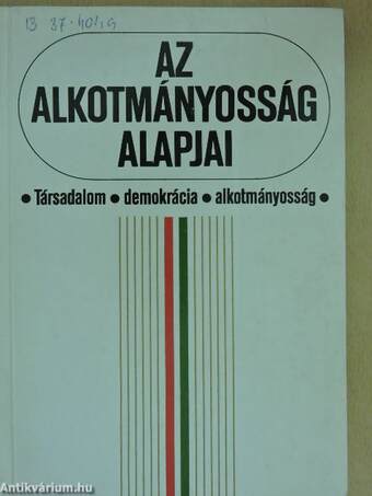 Az alkotmányosság alapjai