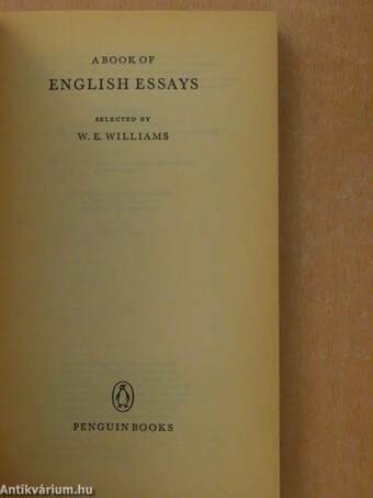 A Book of English Essays