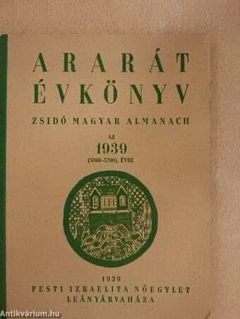 Ararát évkönyv 1939.