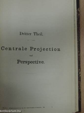 Methodisch Geordnete Sammlung von Aufgaben und Beispielen aus der Darstellenden Geometrie für Realschulen I-III.