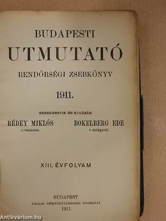 Budapesti utmutató 1911.