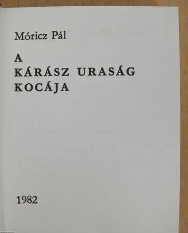 A Kárász uraság kocája (minikönyv)