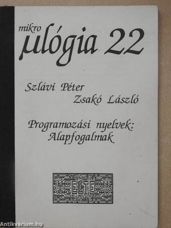 Programozási nyelvek: Alapfogalmak