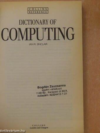 Dictionary of Computing