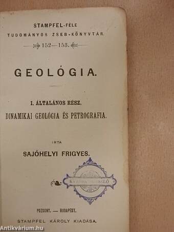 Geológia I.