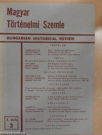 Magyar Történelmi Szemle 1970. április