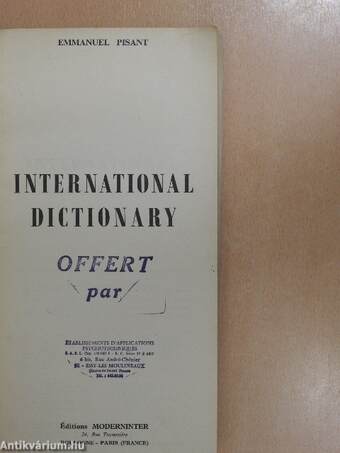 International Dictionary