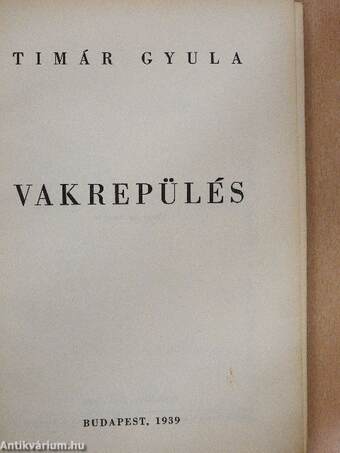 Vakrepülés