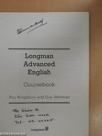 Longman Advanced English - Coursebook