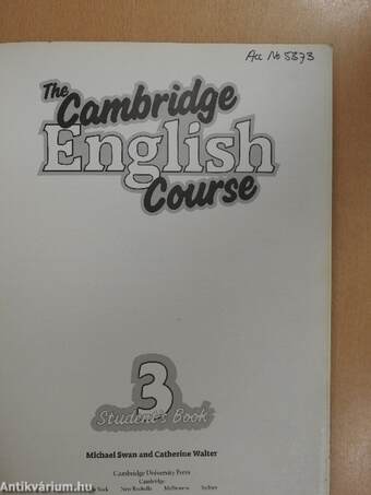 The Cambridge English Course 3. - Student's Book